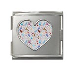 Medical Devices Mega Link Heart Italian Charm (18mm) Front