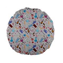 Medical Devices Standard 15  Premium Flano Round Cushions by SychEva