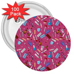 Medical Devices 3  Buttons (100 Pack)  by SychEva