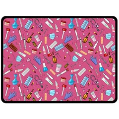 Medical Devices Fleece Blanket (large)  by SychEva