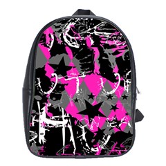 Pink Star Scene Kid School Bag (xl)