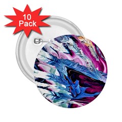 Feathers 2 25  Buttons (10 Pack)  by kaleidomarblingart