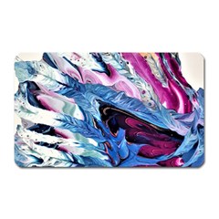 Feathers Magnet (rectangular) by kaleidomarblingart