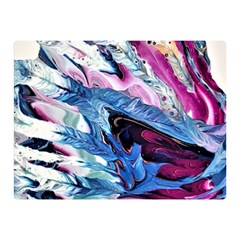 Feathers Double Sided Flano Blanket (mini)  by kaleidomarblingart