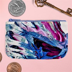 Feathers Large Coin Purse by kaleidomarblingart