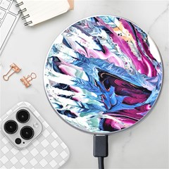 Feathers Wireless Charger by kaleidomarblingart