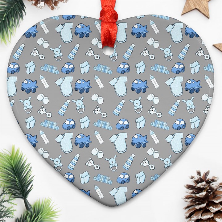 Cute Baby Stuff Ornament (Heart)