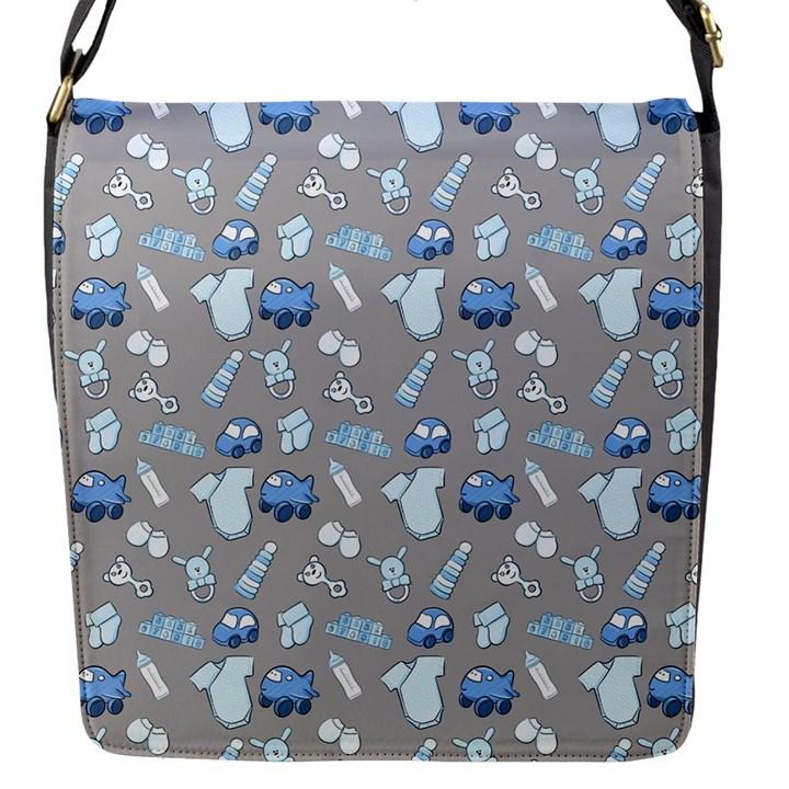 Cute Baby Stuff Flap Closure Messenger Bag (S)