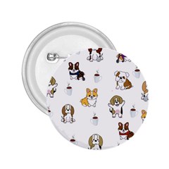 Hot Chocolate Puppies Hot Cocoa 2 25  Buttons by Wegoenart