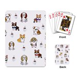 Hot Chocolate Puppies Hot Cocoa Playing Cards Single Design (Rectangle) Back