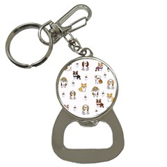 Hot Chocolate Puppies Hot Cocoa Bottle Opener Key Chain by Wegoenart