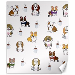 Hot Chocolate Puppies Hot Cocoa Canvas 20  X 24  by Wegoenart