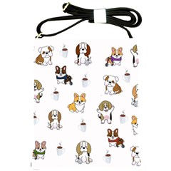 Hot Chocolate Puppies Hot Cocoa Shoulder Sling Bag by Wegoenart