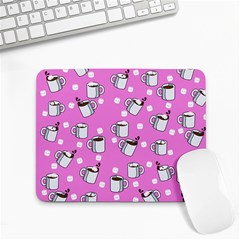 Coffee Chocolate Milk Drink Hot Small Mousepad by Wegoenart