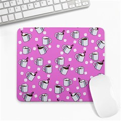 Coffee Chocolate Milk Drink Hot Large Mousepad by Wegoenart