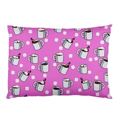 Coffee Chocolate Milk Drink Hot Pillow Case by Wegoenart