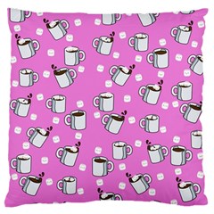 Coffee Chocolate Milk Drink Hot Standard Flano Cushion Case (two Sides) by Wegoenart