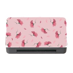 Flowers Pattern Pink Background Memory Card Reader With Cf by Wegoenart