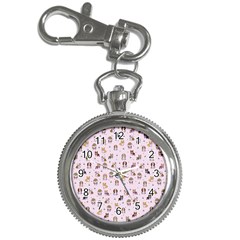 Puppies Dog Pattern Drawing Key Chain Watches by Wegoenart