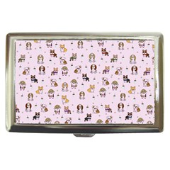 Puppies Dog Pattern Drawing Cigarette Money Case by Wegoenart