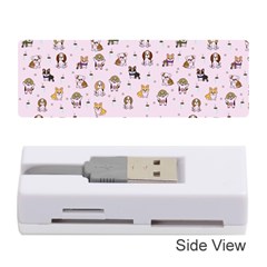 Puppies Dog Pattern Drawing Memory Card Reader (stick) by Wegoenart