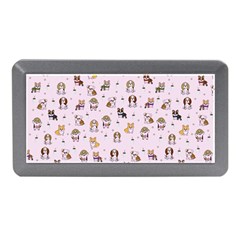 Puppies Dog Pattern Drawing Memory Card Reader (mini) by Wegoenart