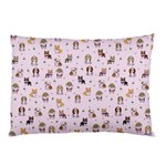 Puppies Dog Pattern Drawing Pillow Case (Two Sides) Front