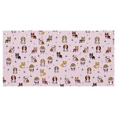 Puppies Dog Pattern Drawing Banner And Sign 4  X 2  by Wegoenart