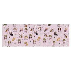 Puppies Dog Pattern Drawing Banner And Sign 6  X 2  by Wegoenart