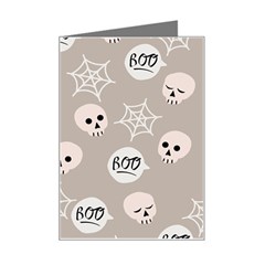 Halloween Decoration Drawing Design Mini Greeting Card by Wegoenart