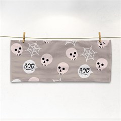 Halloween Decoration Drawing Design Hand Towel by Wegoenart