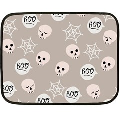 Halloween Decoration Drawing Design Double Sided Fleece Blanket (mini)  by Wegoenart