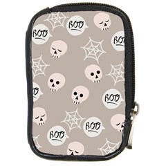 Halloween Decoration Drawing Design Compact Camera Leather Case by Wegoenart