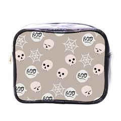 Halloween Decoration Drawing Design Mini Toiletries Bag (one Side) by Wegoenart