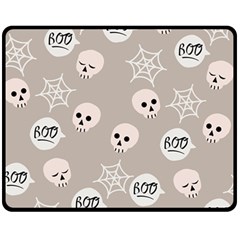 Halloween Decoration Drawing Design Fleece Blanket (medium)  by Wegoenart