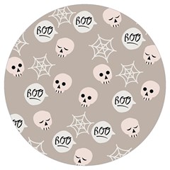 Halloween Decoration Drawing Design Round Trivet by Wegoenart