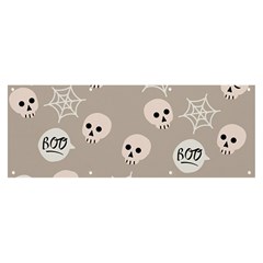 Halloween Decoration Drawing Design Banner And Sign 8  X 3  by Wegoenart