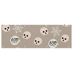 Halloween Decoration Drawing Design Banner And Sign 9  X 3  by Wegoenart