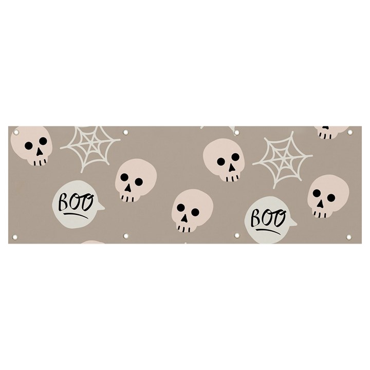 Halloween Decoration Drawing Design Banner and Sign 9  x 3 