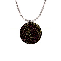 Background Graphic Beautiful 1  Button Necklace by Wegoenart