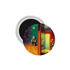 Illustration Robot Cute Sweet Futuristic 1 75  Magnets by Wegoenart