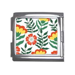 Painting Flower Leaves Forest Mega Link Italian Charm (18mm)