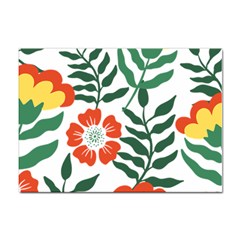 Painting Flower Leaves Forest Sticker A4 (10 Pack) by Wegoenart