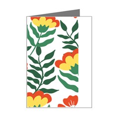 Painting Flower Leaves Forest Mini Greeting Card by Wegoenart