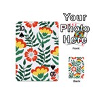 Painting Flower Leaves Forest Playing Cards 54 Designs (Mini) Front - Spade10