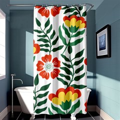 Painting Flower Leaves Forest Shower Curtain 36  X 72  (stall)  by Wegoenart