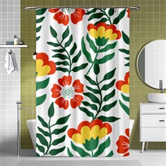 Painting Flower Leaves Forest Shower Curtain 48  X 72  (small)  by Wegoenart