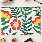 Painting Flower Leaves Forest Cosmetic Bag (XXXL) Back