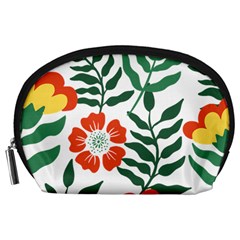 Painting Flower Leaves Forest Accessory Pouch (large) by Wegoenart