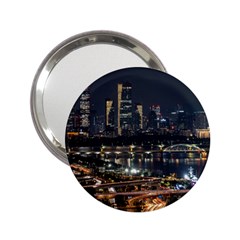 Seoul Building City Night View 2 25  Handbag Mirrors by Wegoenart